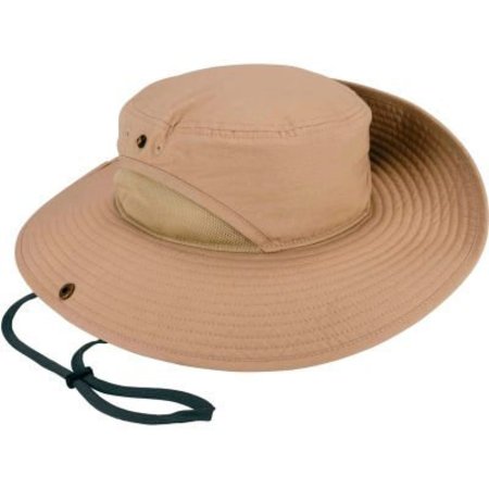 ERGODYNE Chill-Its 8936 Lightweight Ranger Hat, Mesh Paneling, L/XL, Khaki 12599